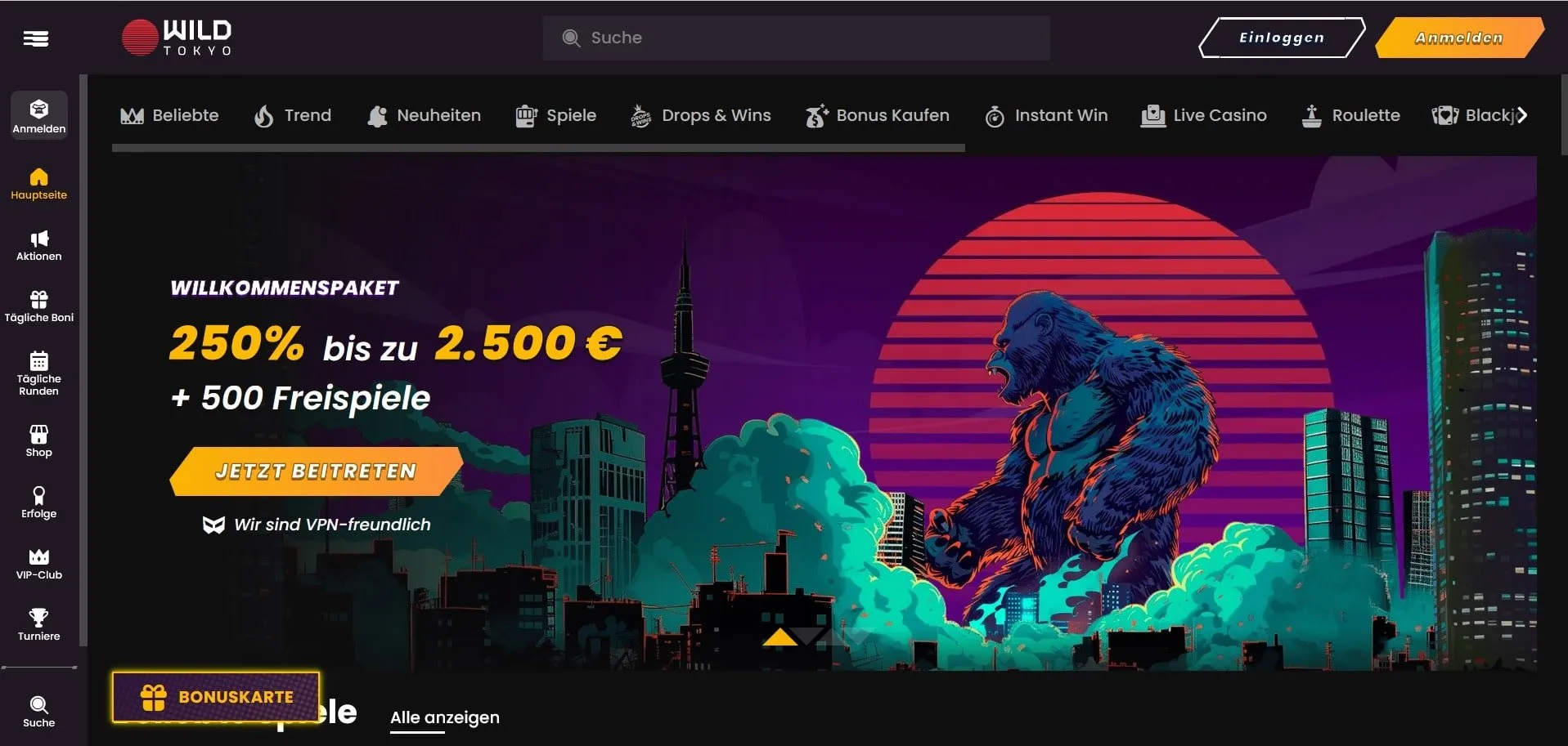 Wild Tokyo Online Casino mit Apple Pay Wild Tokyo Casino Startseite