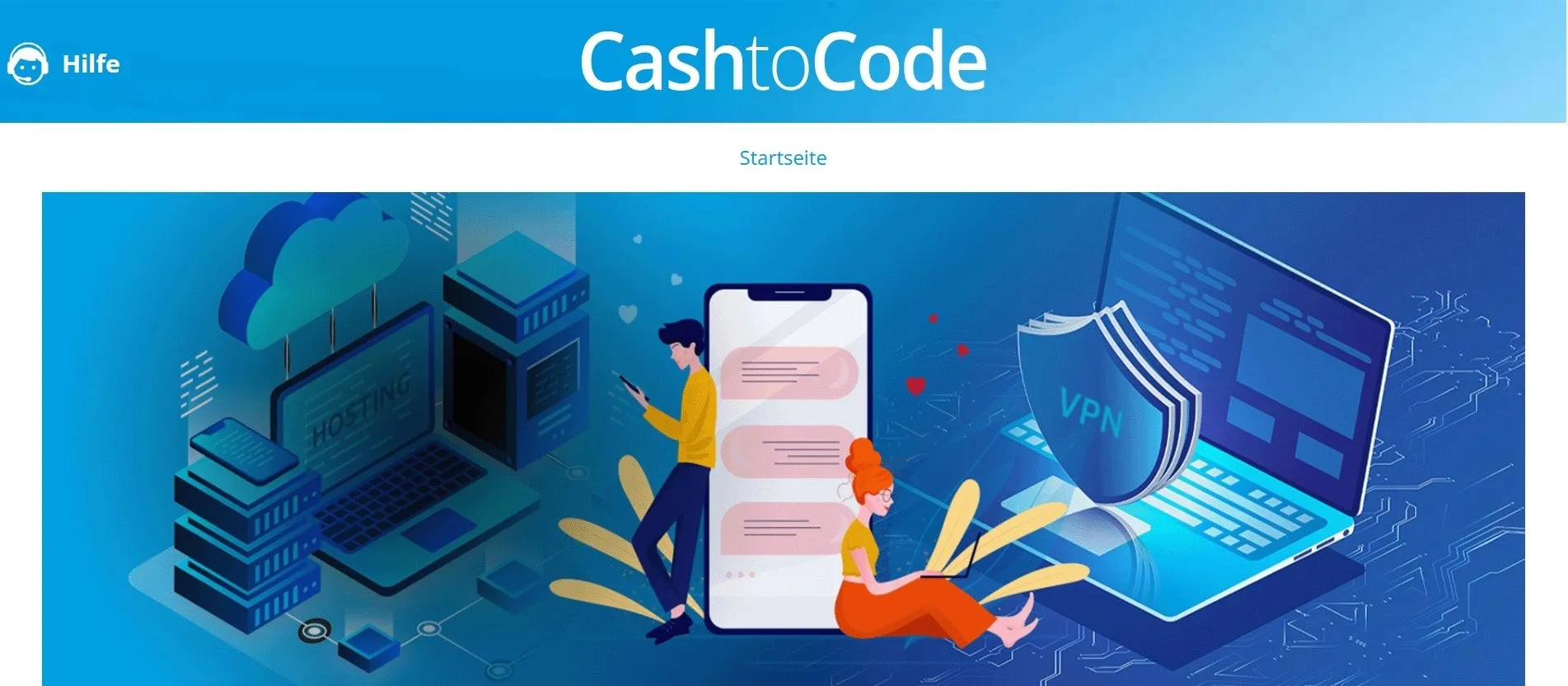 CashtoCode Zahlungsdienstleister Startseite CashtoCode Startseite