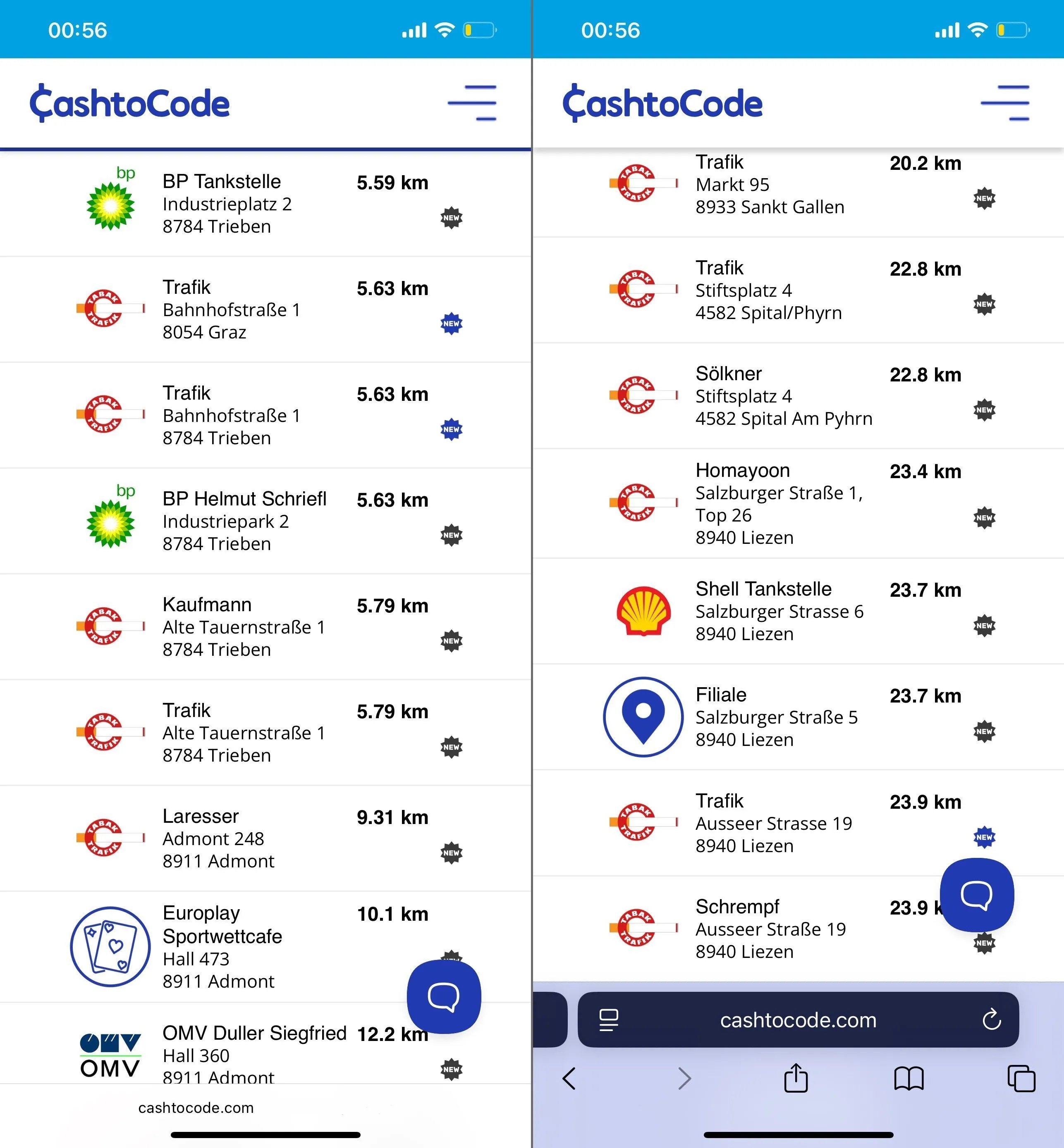 C2C Finder CashtoCode Partner