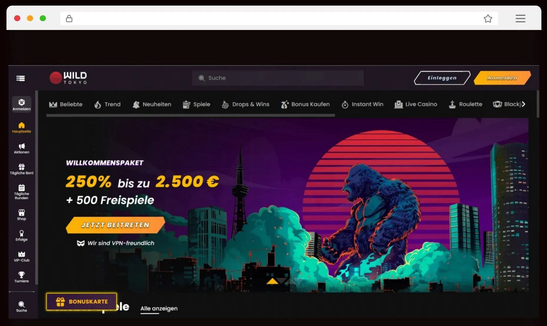 Wild Tokyo Casino Startseite